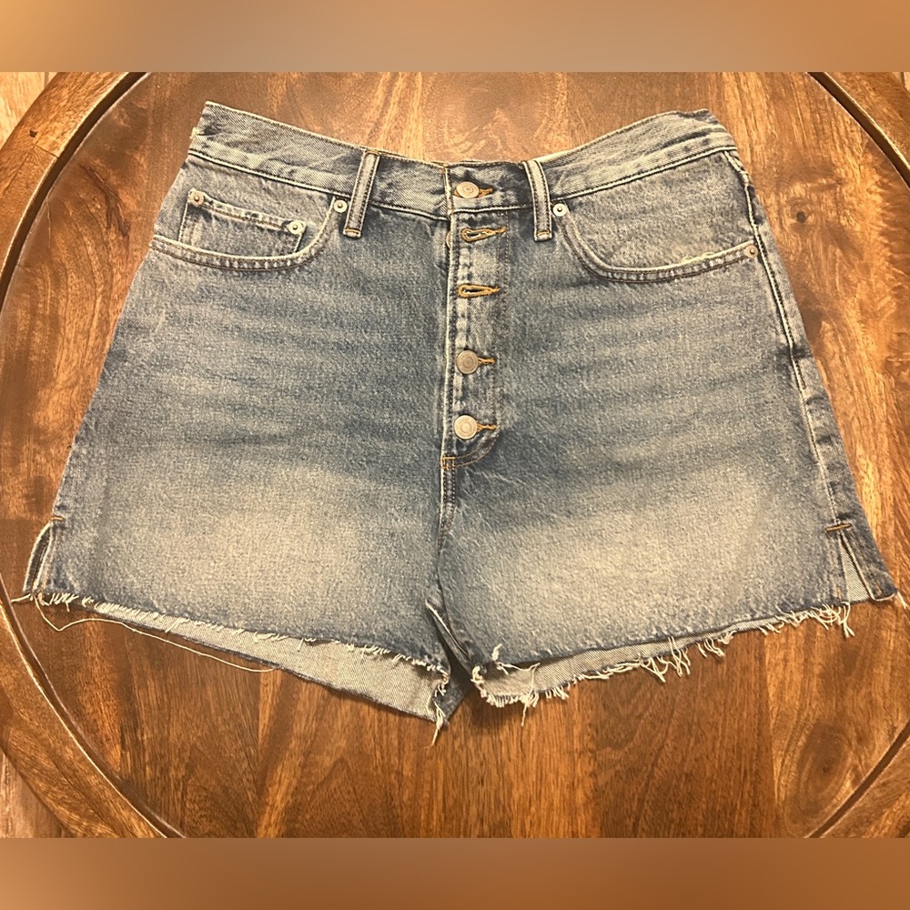 LUCKY BRAND, TRAVELER SHORT, BUTTON FLY, Denim Blue Women's Shorts